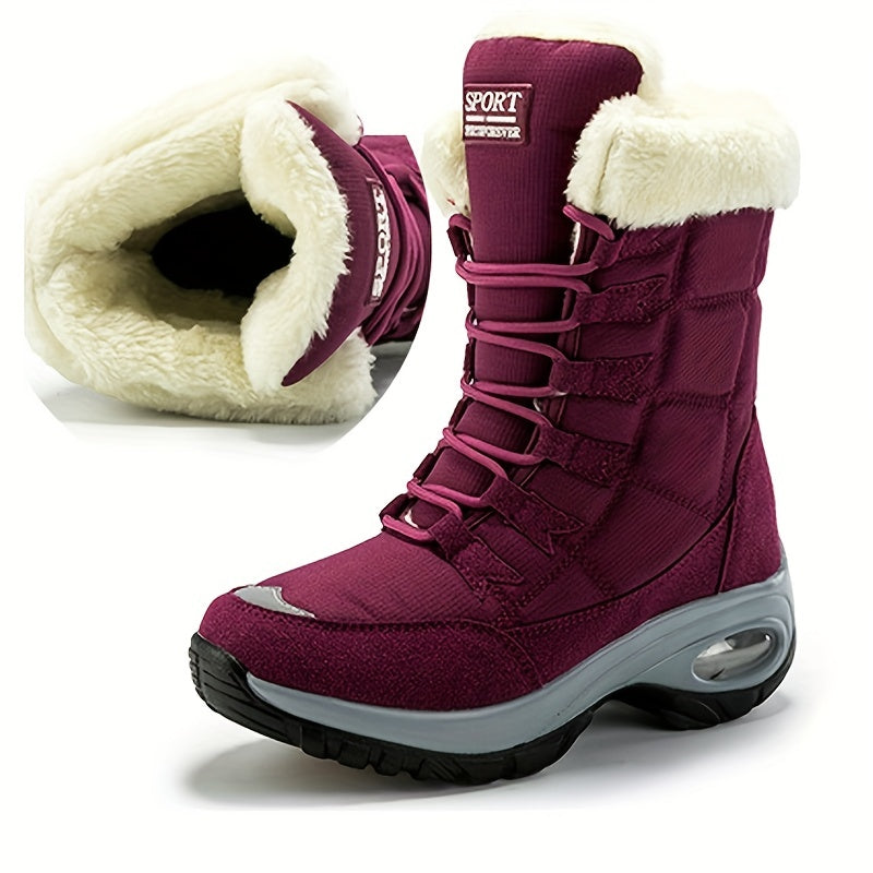 Women's Lace up Thermal Lined Winter Boots