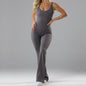 Slim Fit Sexy Hip Raise Backless Exercise Jumpsuit