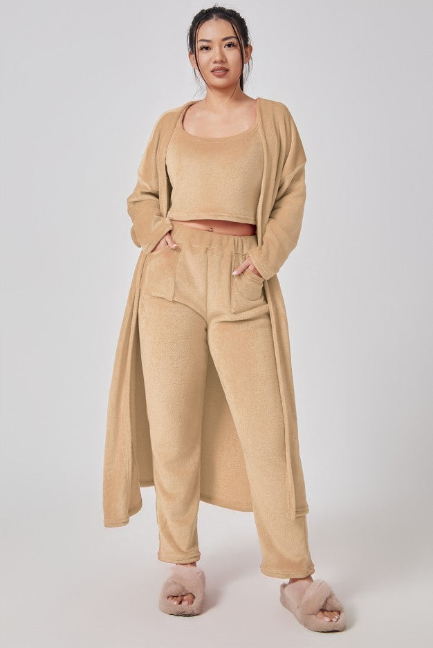 Cozy Pajama 3 Piece Cute Loungewear Set