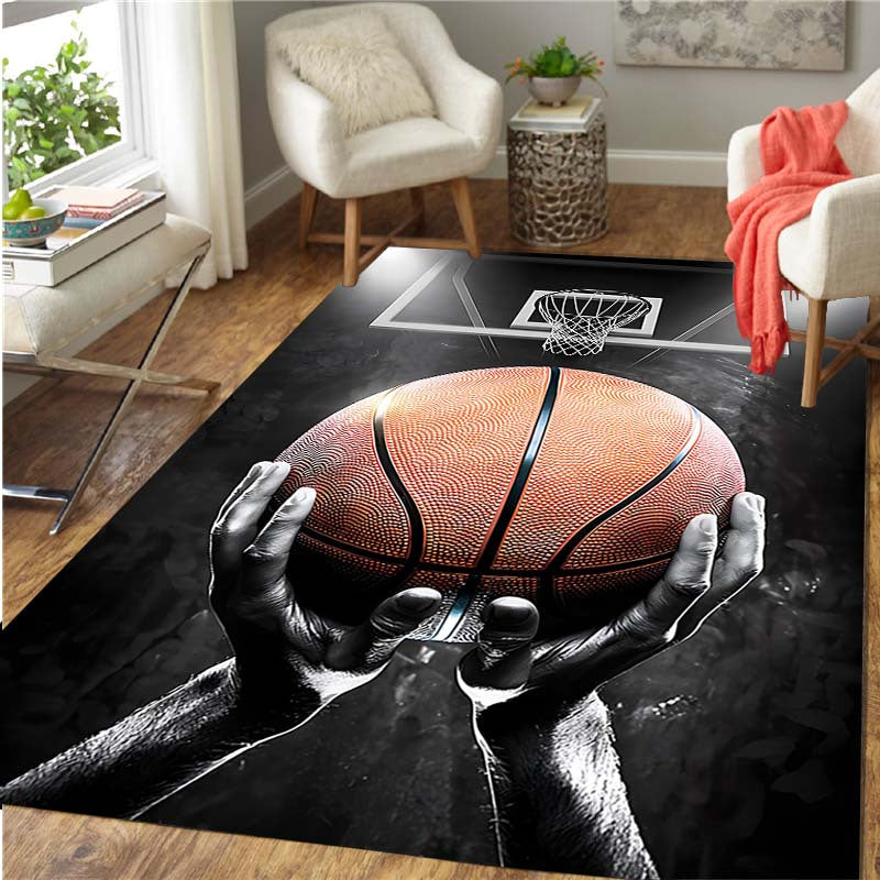 Basketball Dream Art Print Rug: Slam Dunk Style for Your Space