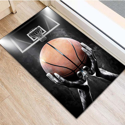 Basketball Dream Art Print Rug: Slam Dunk Style for Your Space