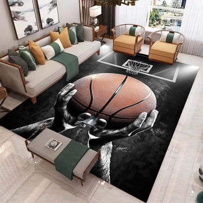 Basketball Dream Art Print Rug: Slam Dunk Style for Your Space