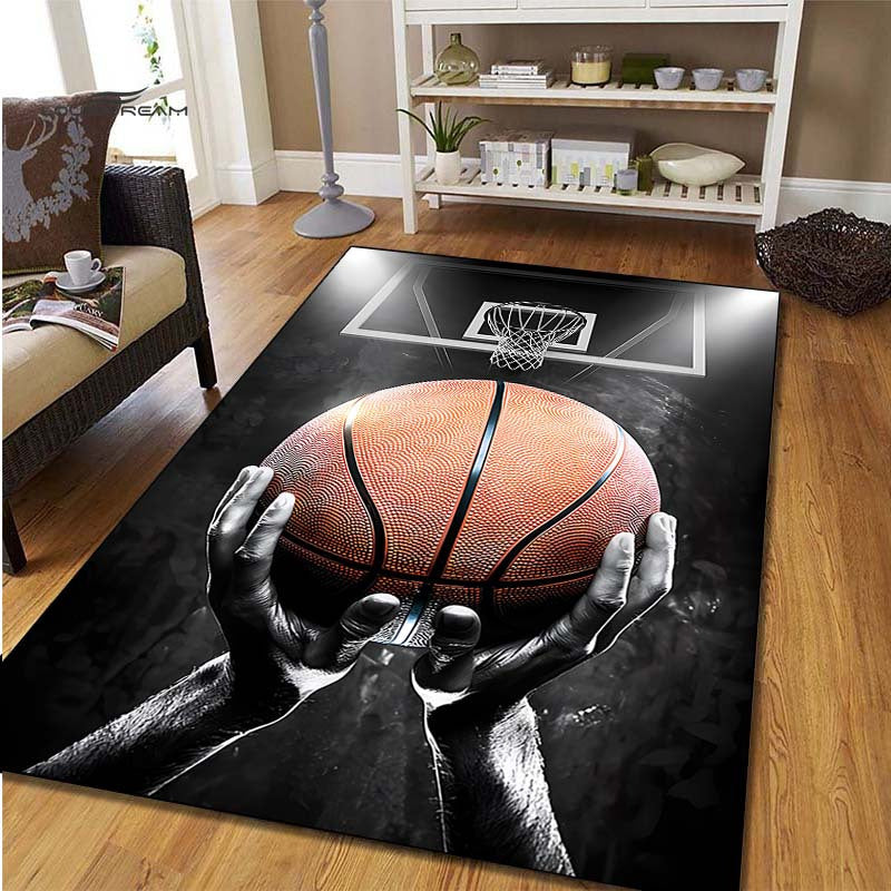 Basketball Dream Art Print Rug: Slam Dunk Style for Your Space