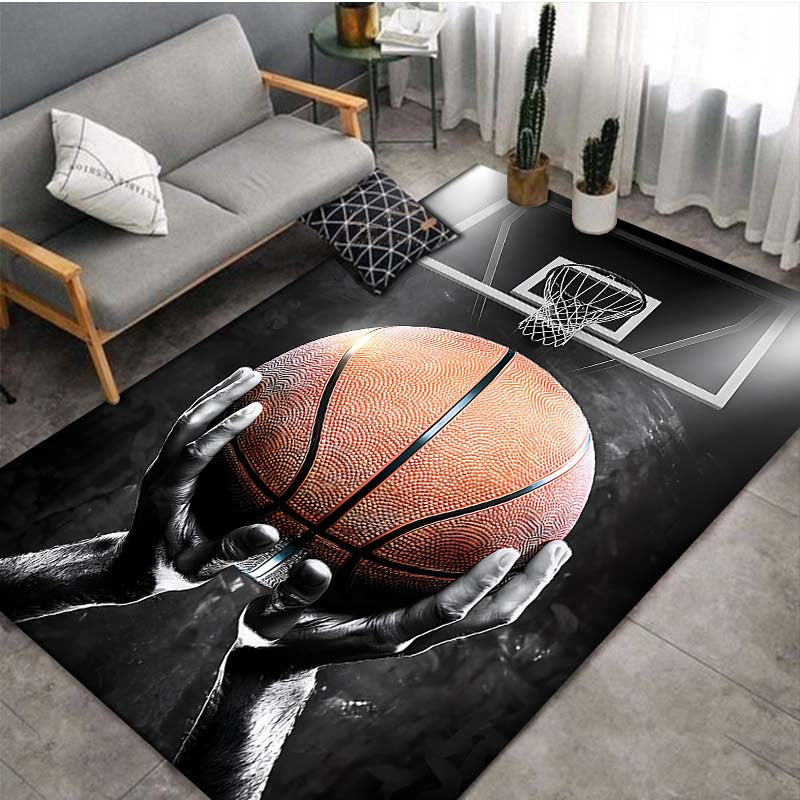 Basketball Dream Art Print Rug: Slam Dunk Style for Your Space