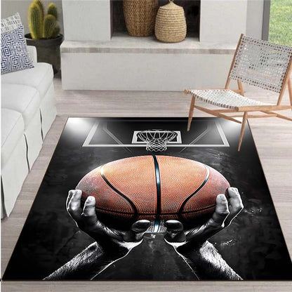 Basketball Dream Art Print Rug: Slam Dunk Style for Your Space