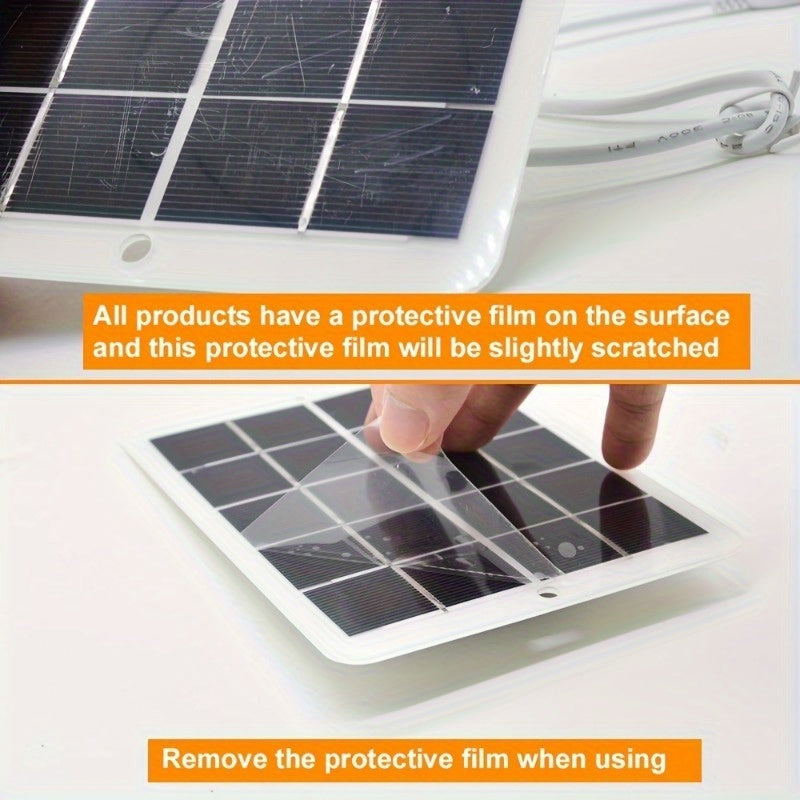 Stay Charged Anywhere, Anytime: 1pc Solar Portable Charging Panel