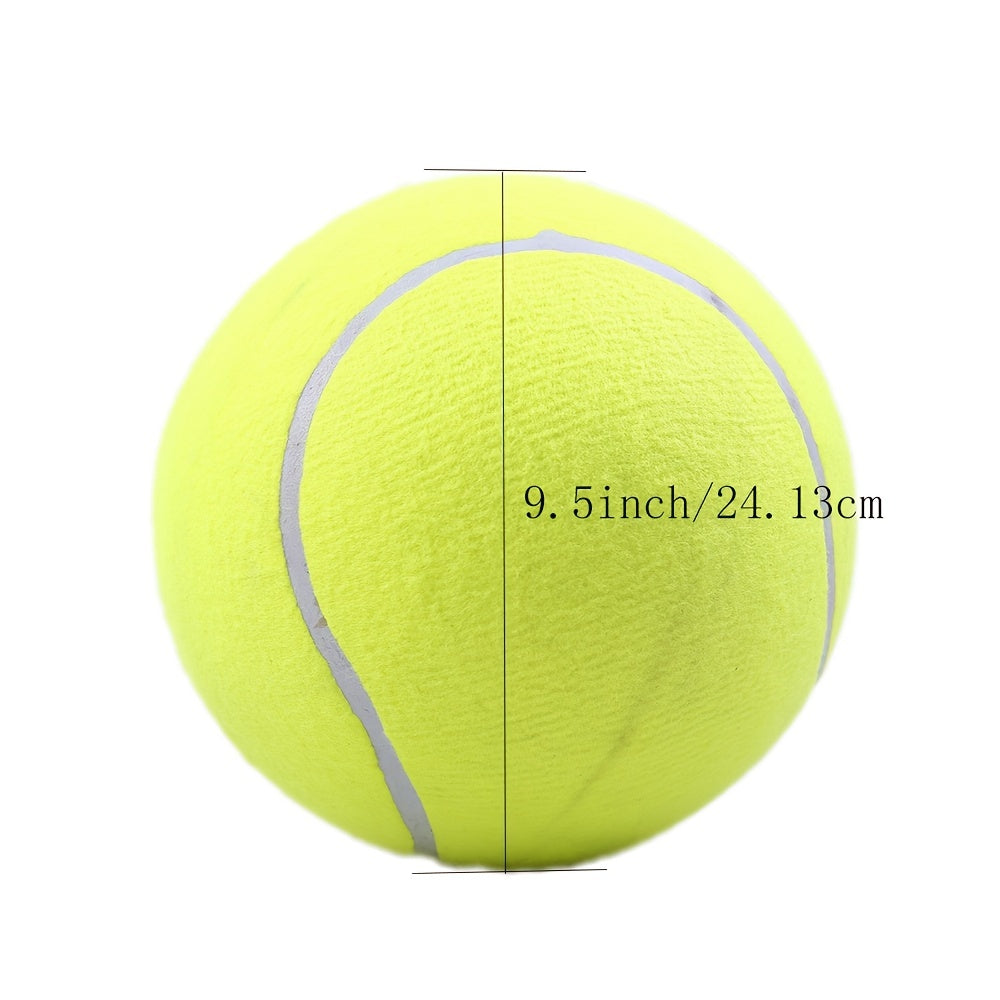 Large Tennis Ball Dog Toy - 24cm/9.5in for Training and Playtime Fun