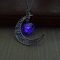 Glowing Pendant Necklaces Silver Plated Chain Necklaces