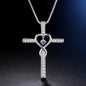 Fashion Cross Inlaid Zircon Pendant