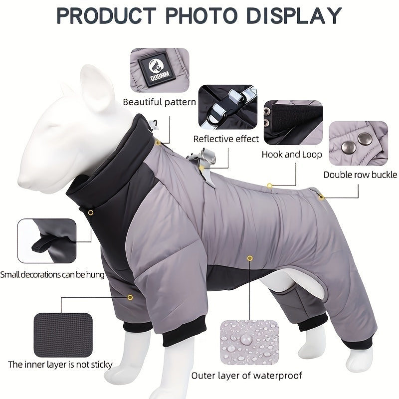 Premium Reflective Pet Clothes: Stylish Safety for Winter Walks!