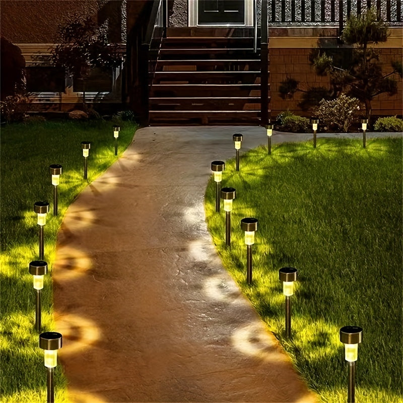 10PCS Solar-Powered Garden Lights - Illuminate Your Outdoor Oasis