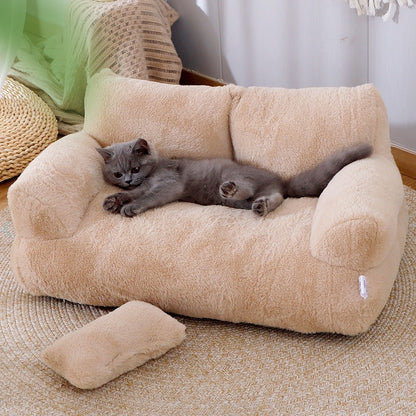 Luxury Winter Cat Nest: Cozy, Plush, Perfect for Small Pets