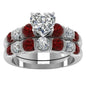 Fashion piece Ring With Heart Shaped Diamonds