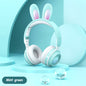 Hop into Fun with Cute Anime Rabbit Ear Headphones – Wireless and Luminous!