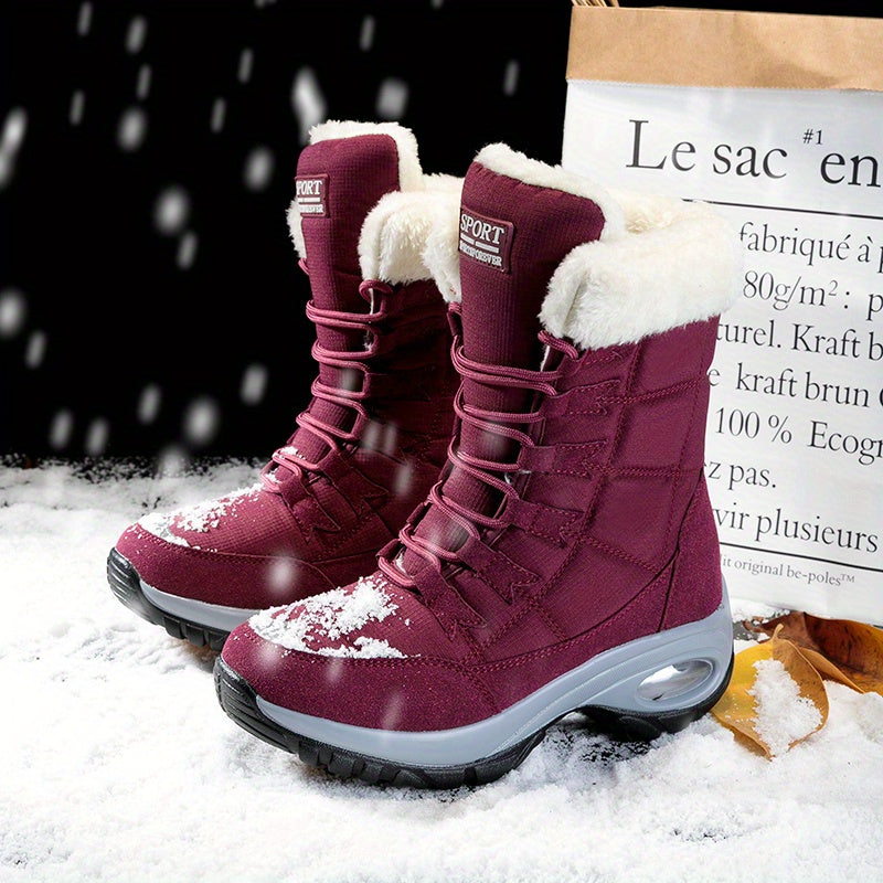 Women's Lace up Thermal Lined Winter Boots