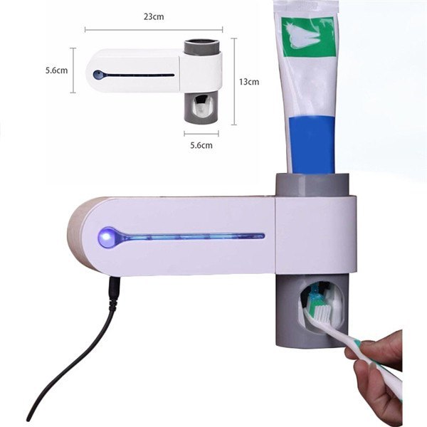 Toothpaste Dispenser and Toothbrush Sterilizer