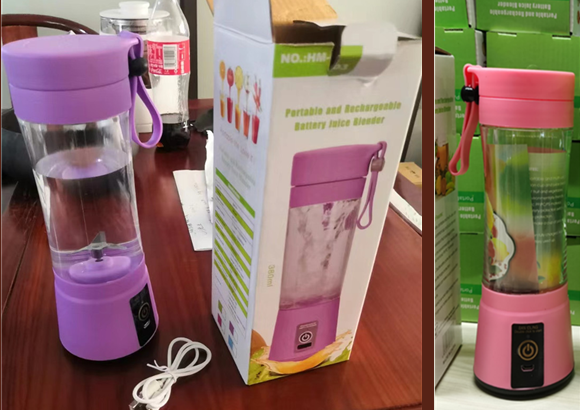 Compact USB Rechargeable Portable Blender: Make Fresh Fruit Juices Anywhere, Anytime!