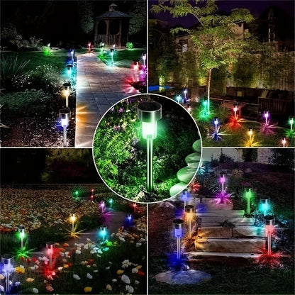 10PCS Solar-Powered Garden Lights - Illuminate Your Outdoor Oasis