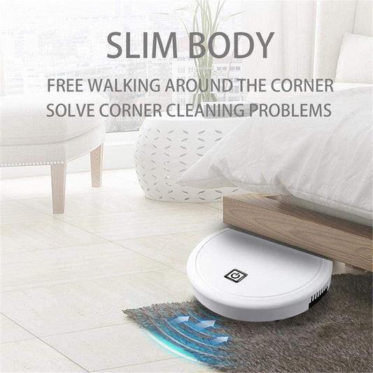 3-in-1 Robot Vacuum Cleaner USB Rechargeable Dry Wet Sweeping Vacuum Cleaner