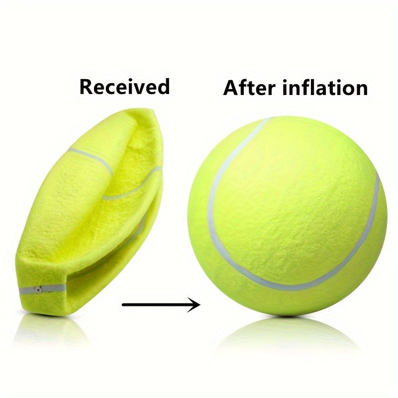 Large Tennis Ball Dog Toy - 24cm/9.5in for Training and Playtime Fun