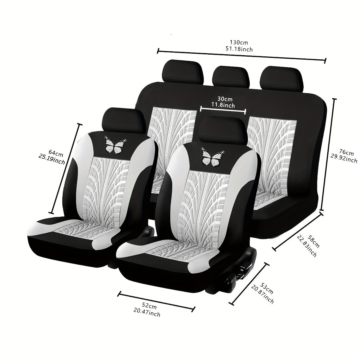 Car Seat Cover Full Set Universal Auto Seat Cover Set