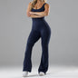 Slim Fit Sexy Hip Raise Backless Exercise Jumpsuit