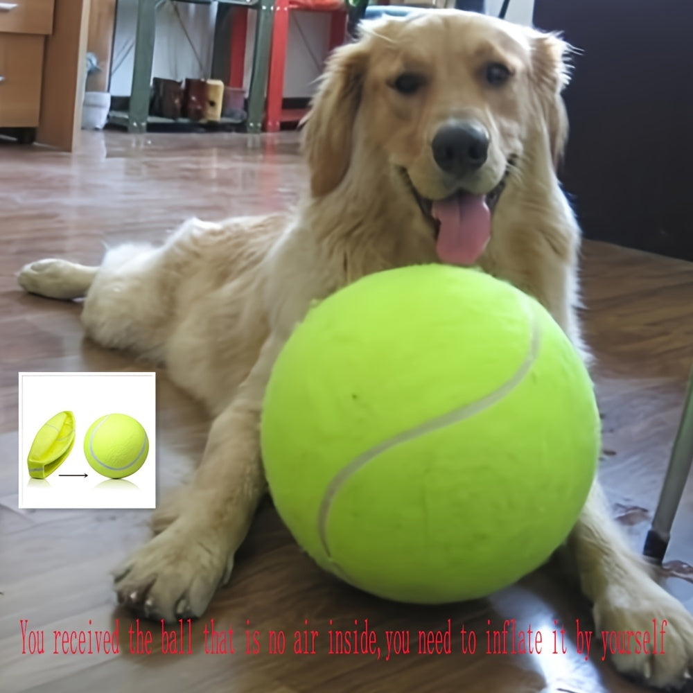 Large Tennis Ball Dog Toy - 24cm/9.5in for Training and Playtime Fun