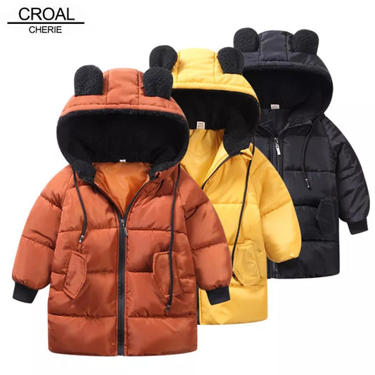 Autumn Winter Parkas Girls Jackets or Boys Coat: Winter Outerwear