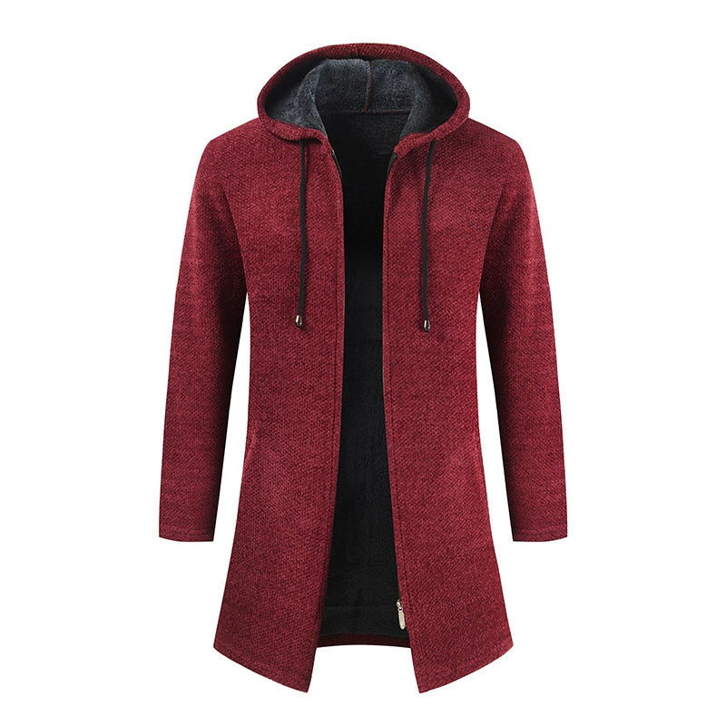 Men's Hooded Knit Cardigan Stay Warm in Style: Your Winter Essential