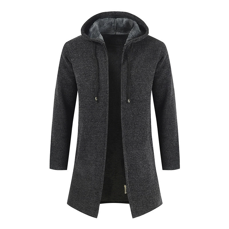 Men's Hooded Knit Cardigan Stay Warm in Style: Your Winter Essential