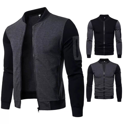 Men's Slim Fit Stand Collar Bomber Jacket: Revamp Your Style