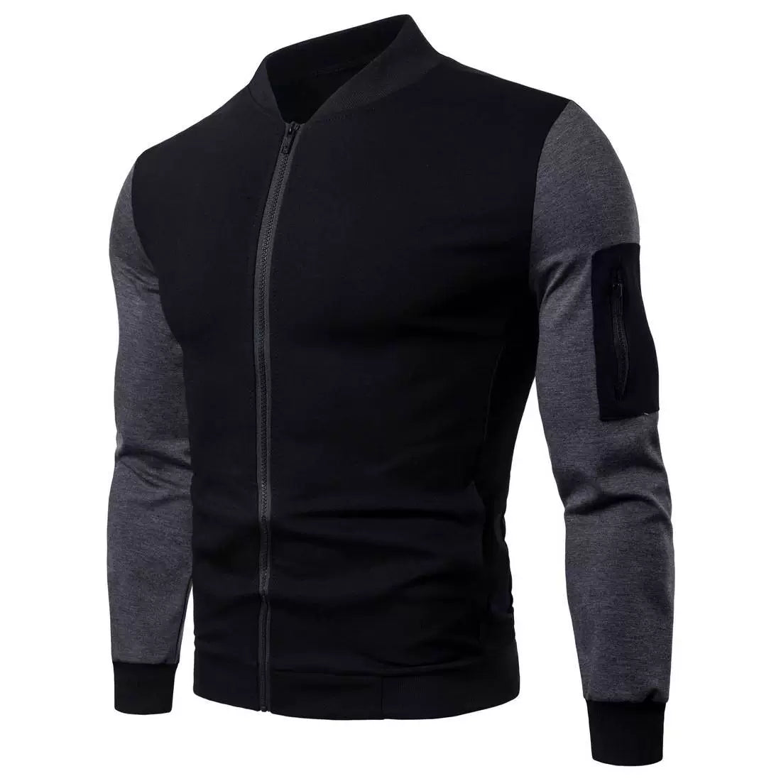 Men's Slim Fit Stand Collar Bomber Jacket: Revamp Your Style