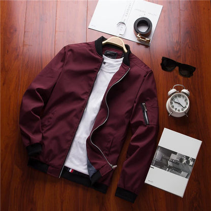 Biker-Style Bomber Jacket