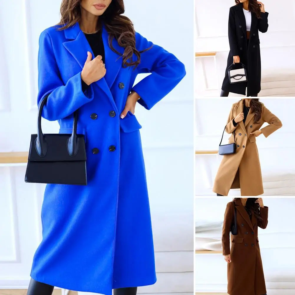 Ladies Stylish Double-breasted overcoat