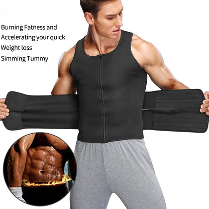 Men's Body Shaper Waist Trainer Fitness Suits