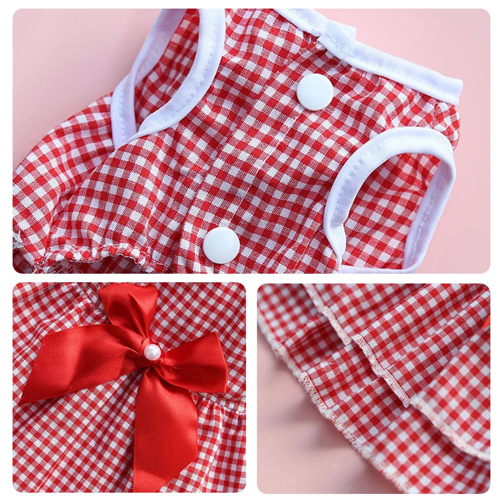 Cute Bow Tie Skirt Dress For Cat or Dog