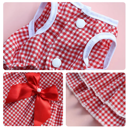 Cute Bow Tie Skirt Dress For Cat or Dog