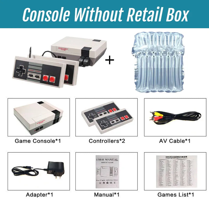 Retro Game Console Classic Mini Video Game System Built-in 620 Games