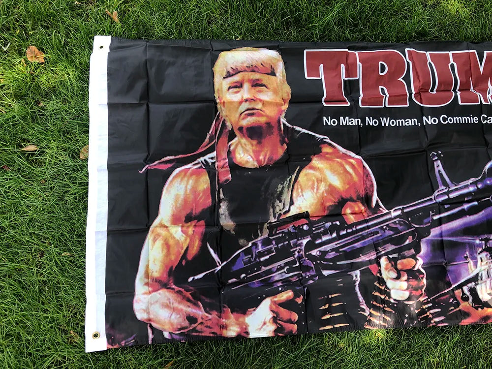 Show Your Patriotism with the Trump Rambo Style American Flag