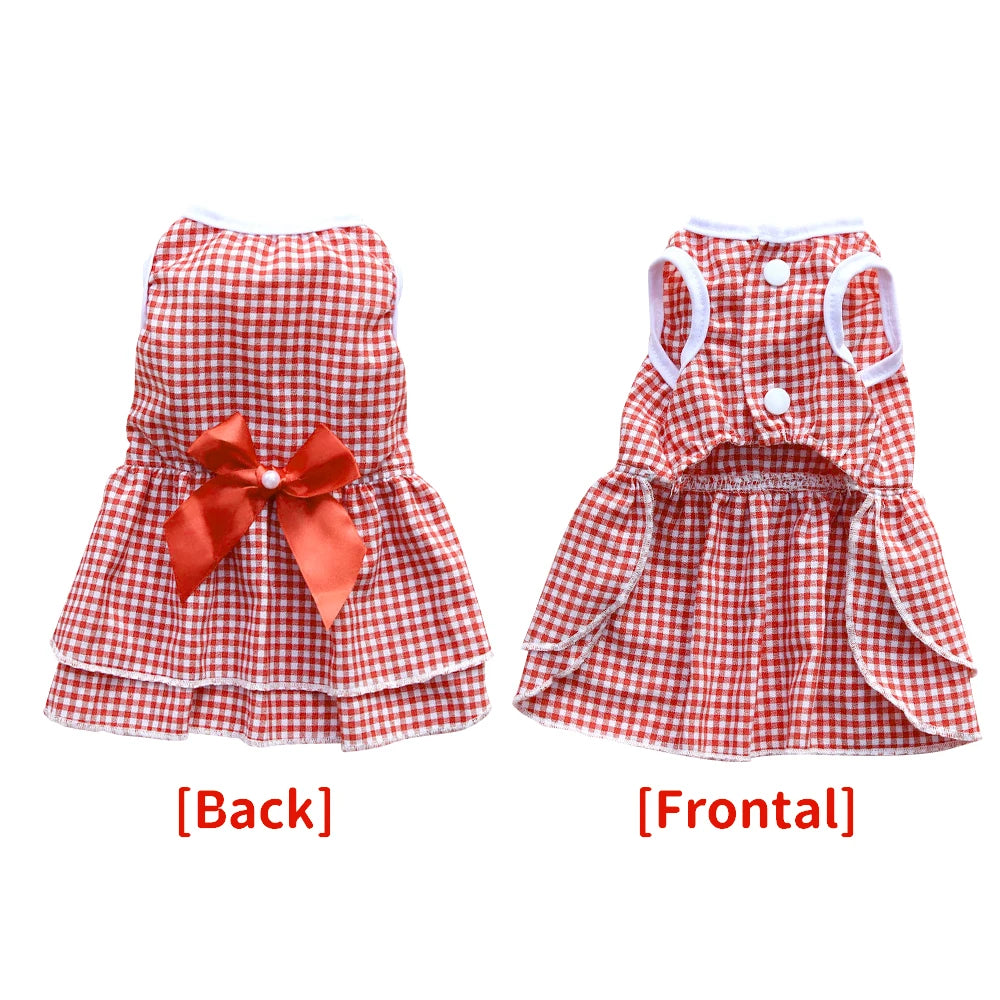 Cute Bow Tie Skirt Dress For Cat or Dog