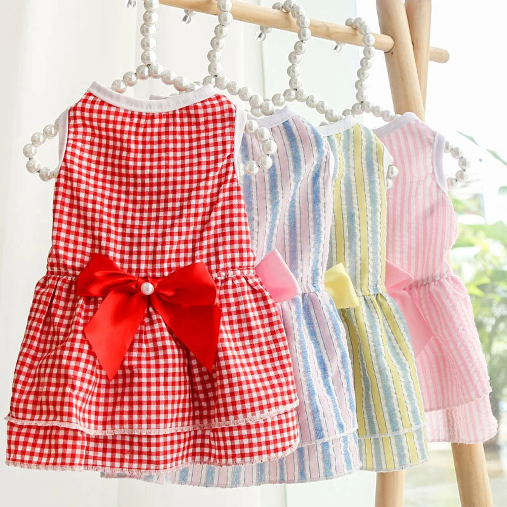 Cute Bow Tie Skirt Dress For Cat or Dog