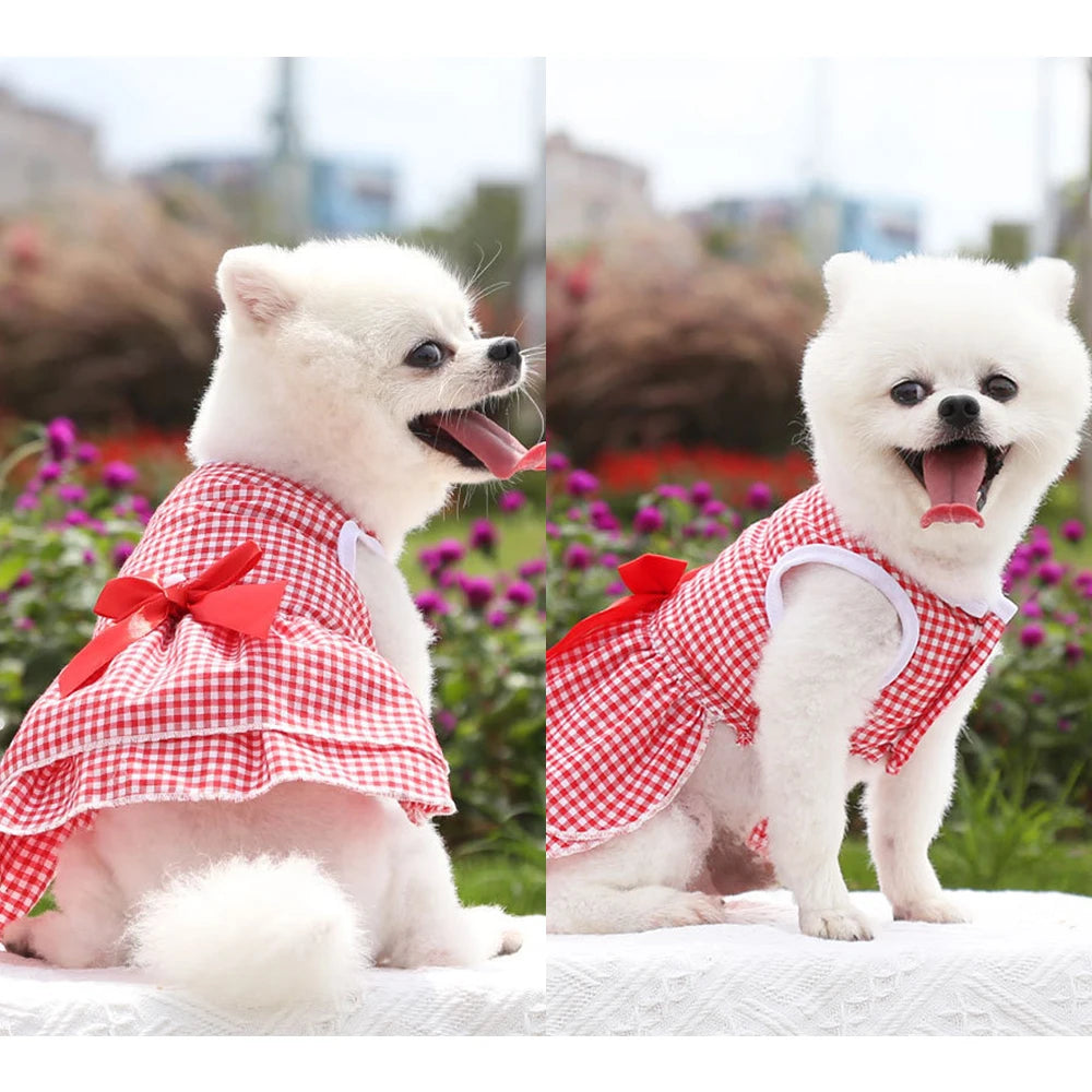 Cute Bow Tie Skirt Dress For Cat or Dog