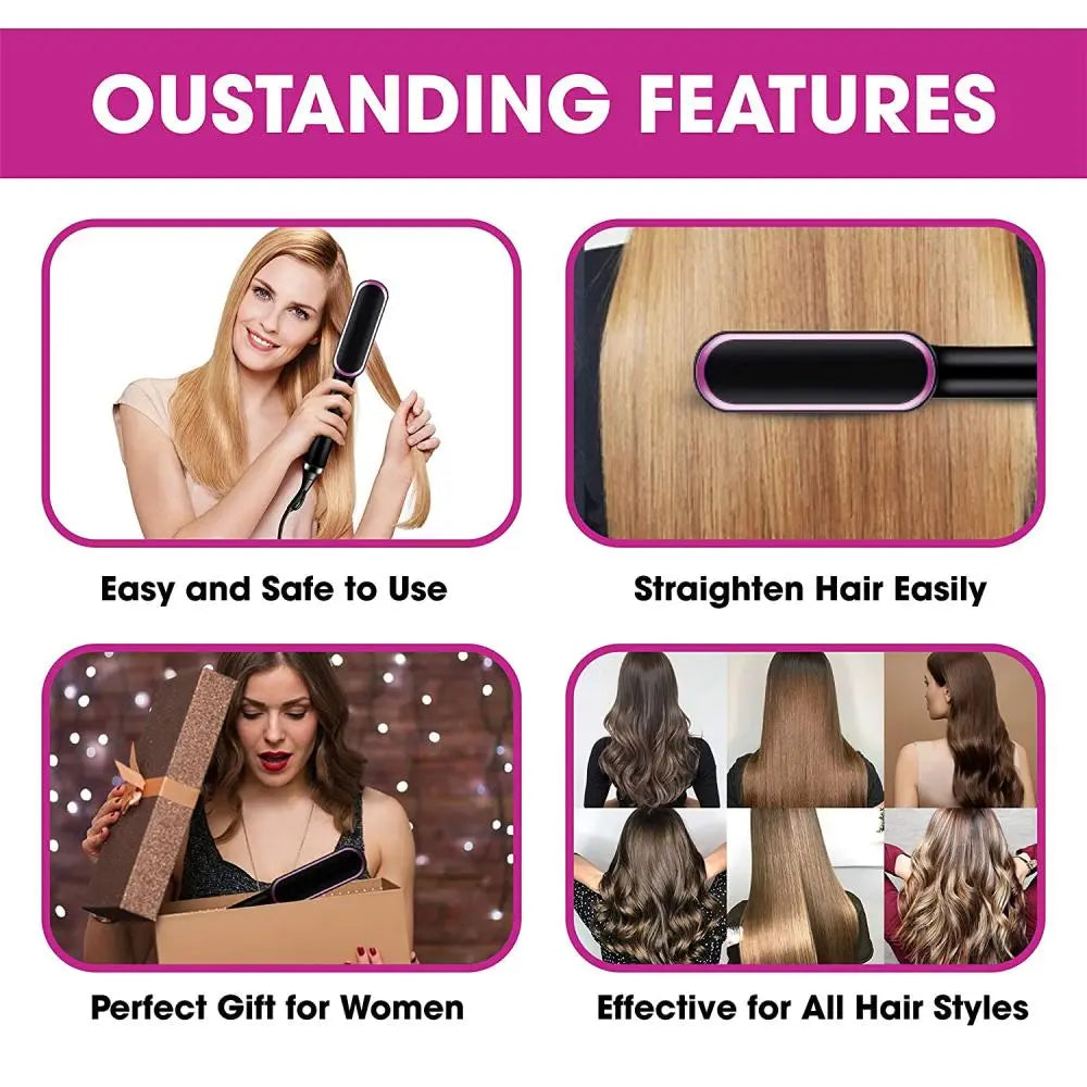 StyleTech Pro: Hair Brush Hot Air Comb for Effortless Styling & Protection