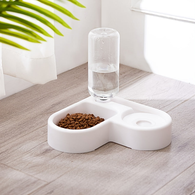 Water Fountain & Food Bowl, Automatic Water Fountain For Small-sized Pets