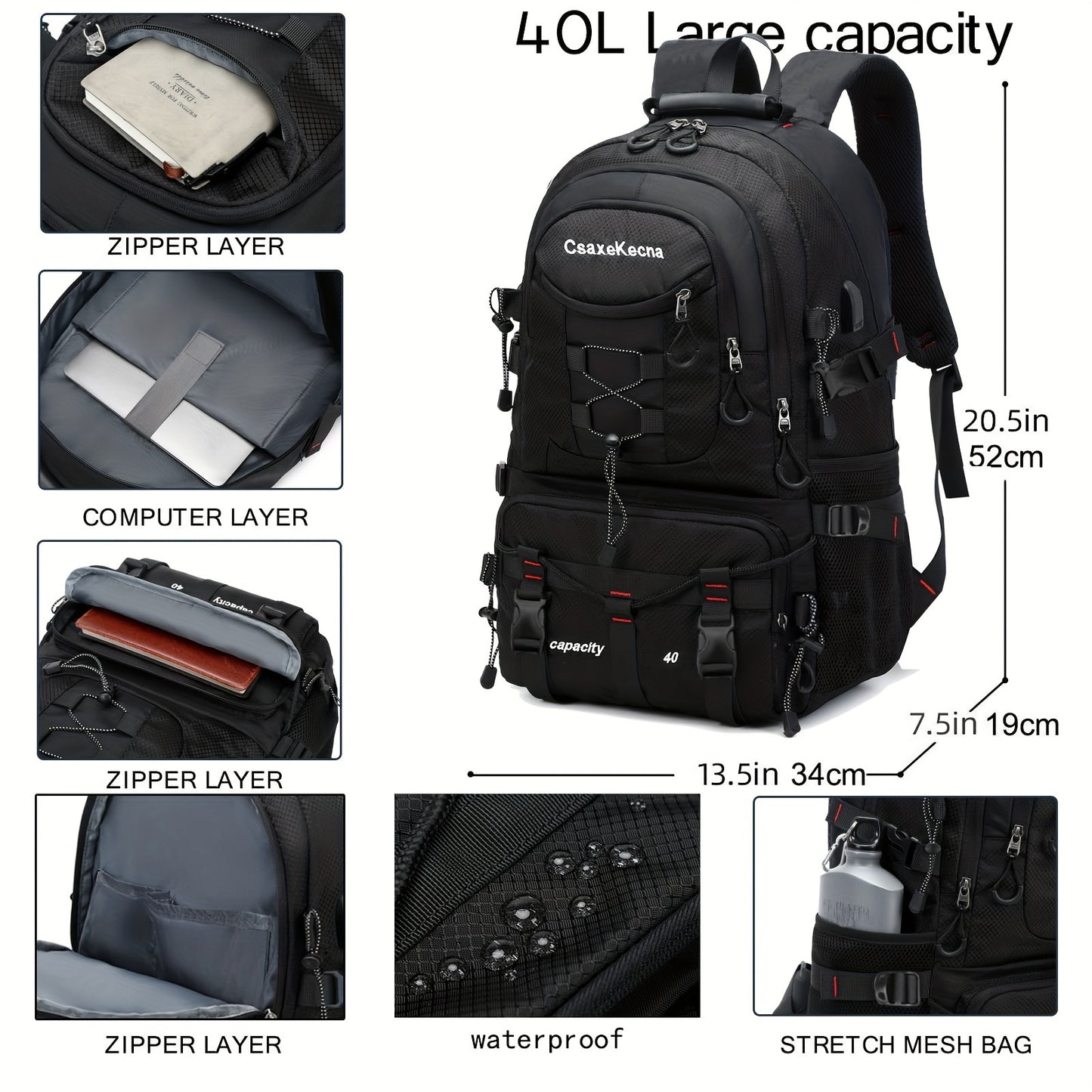 Waterproof Traveling Backpack for Outdoor Enthusiasts