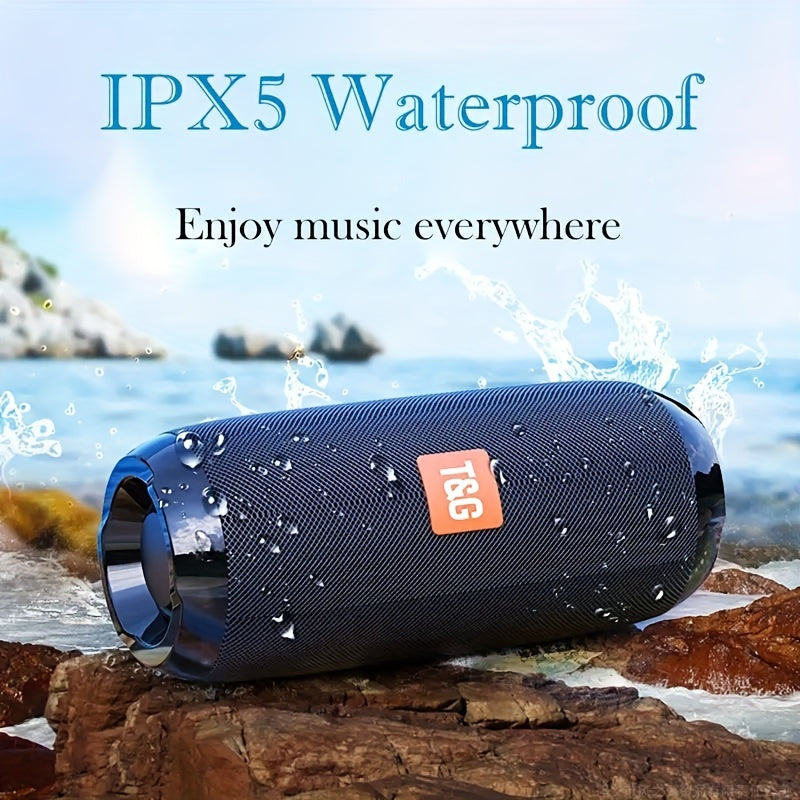 Portable Outdoor Wireless Bass Speaker With Charging Cable And Aux Cable