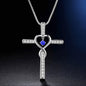 Fashion Cross Inlaid Zircon Pendant