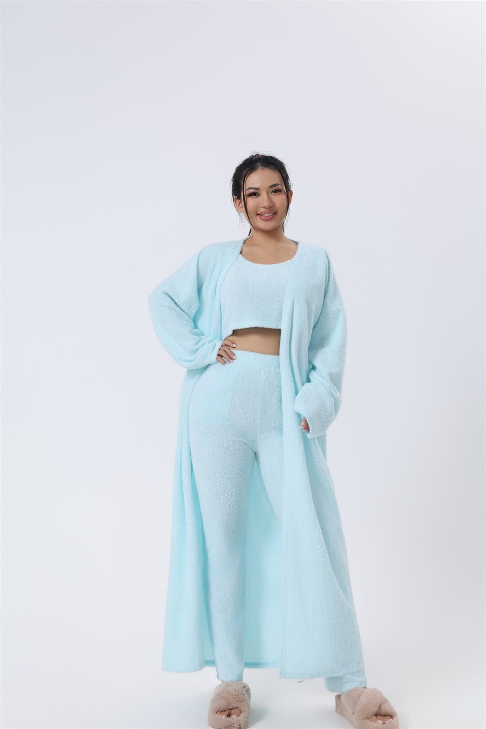 Cozy Pajama 3 Piece Cute Loungewear Set