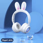 Hop into Fun with Cute Anime Rabbit Ear Headphones – Wireless and Luminous!