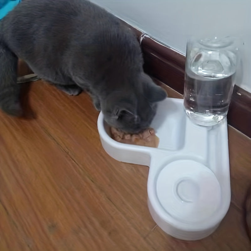 Water Fountain & Food Bowl, Automatic Water Fountain For Small-sized Pets